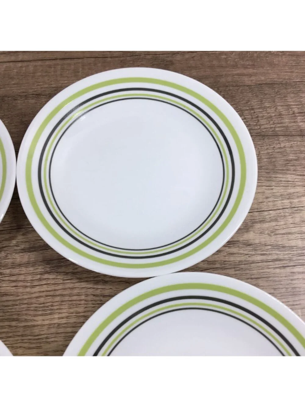Set of 4 Corelle Garden Sketch Bands Bread & Butter Plates 6 3/4 In